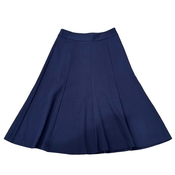 Coldwater Creek Women's Midweight Midi Skirt Navy Size 14 - Picture 1 of 6